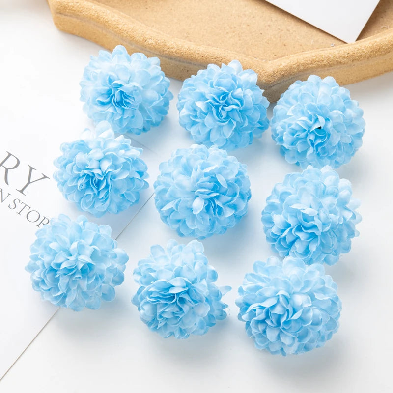 Silk Autumn Hydrangea Artificial Flowers | Wedding & Home Decor Artificial Silk Flowers Axl color 8 30 pcs
