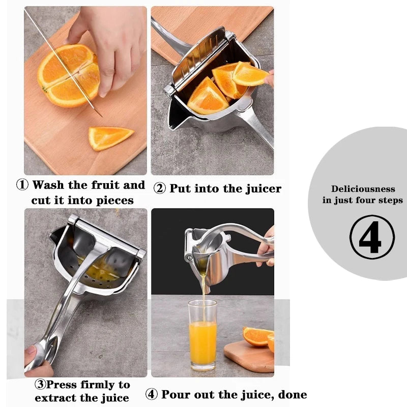 Manual Hand Press Fruit Juicer – Lemon & Citrus Extractor Manual Fruit Juicer Axl
