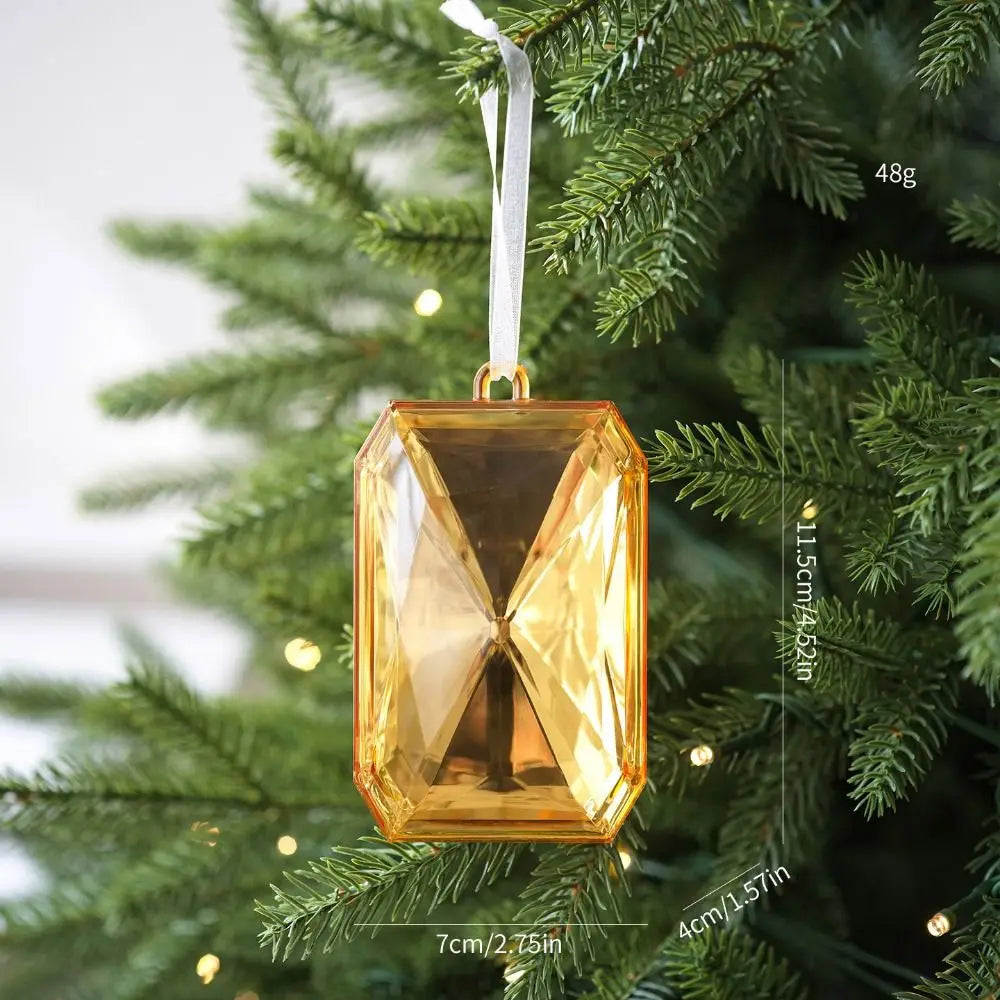 Multicolor Christmas Gemstone Drop Pendant | Xmas Tree Ornament Christmas Tree Ornament Axl