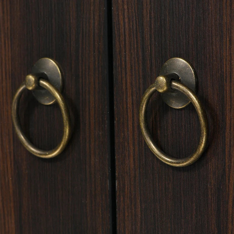 Vintage Round Ring Drawer Pulls – Zinc Alloy Cabinet Knobs 2pc Cabinet Drawer Pulls Axl