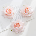Silk Artificial Rose Flower Heads 5/10 PCS – Wedding & Home Decor Artificial Silk Flowers Axl Champagne 10 pcs