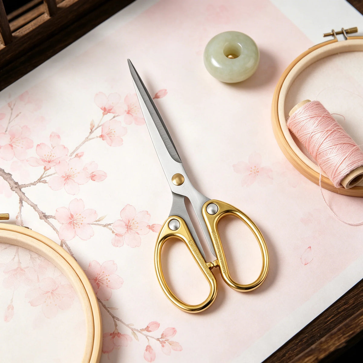 Premium Tailor & Embroidery Scissors – Stainless Steel 1 or 2 Pcs Tailor Scissors Axl Scissors-Golden