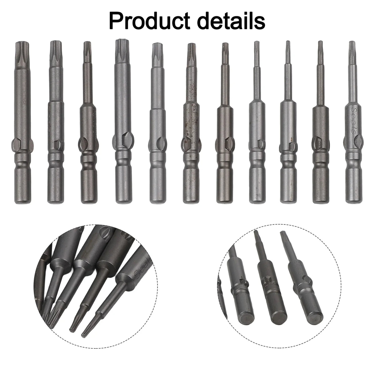 Torx Screwdriver Bit Set 6mm Round Shank | 6 or 11 Piece Screwdriver Bit Set Axl