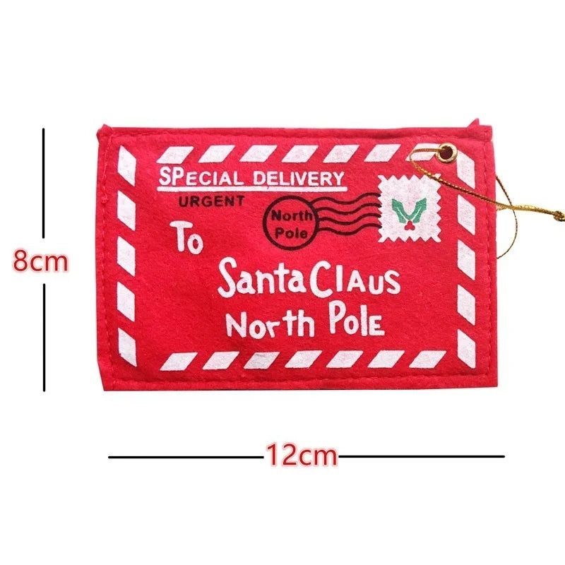 10 Christmas Hanging Envelope Gift Card Holders – Tree Décor Christmas Gift Envelopes Axl
