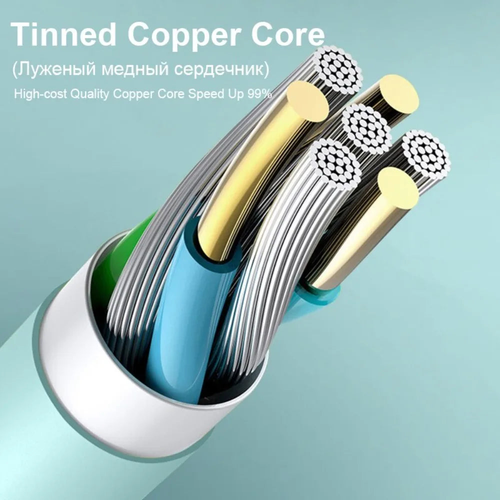 90° USB-C Fast Charging Cable 5A | Soft Silicone Type-C Cord USB-C Charging Cable Axl
