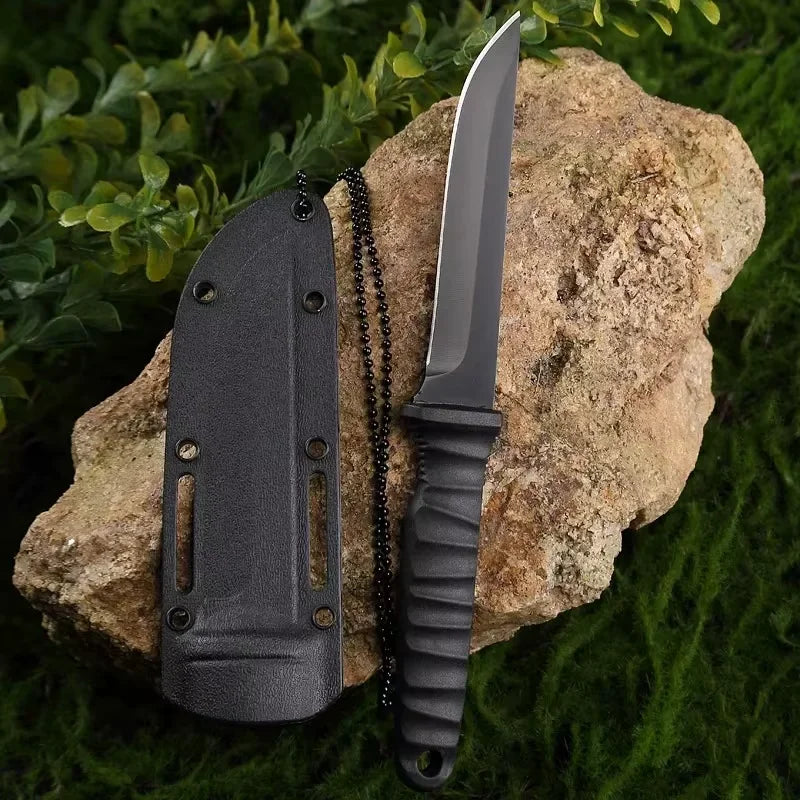 PLYS Dragon Bone Fixed Blade Knife – Outdoor Stainless Steel Fixed Blade Knife Axl A