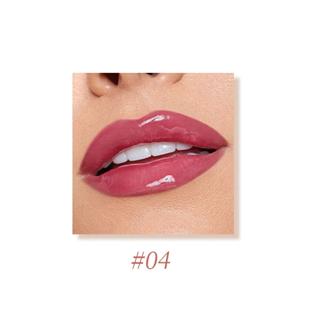 Pink Glossy Lip Tint Pen – Vegan Press-Type Lip Glaze Lip Glaze Pen Axl 04 1pcs NO LOGO