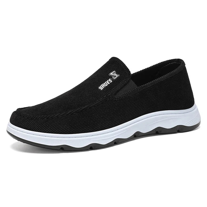 Men's Canvas Slip-On Loafers – Lightweight Casual Boat Shoes Men's Slip-On Loafers Axl