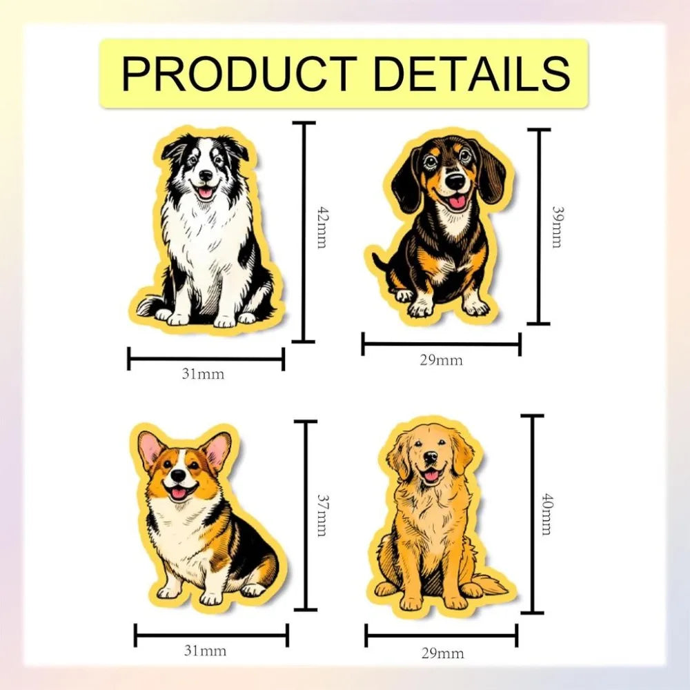 Dog Clear Stamp & Cutting Dies Set – 10 Breeds Card Making Stamp & Die Cut Set Axl