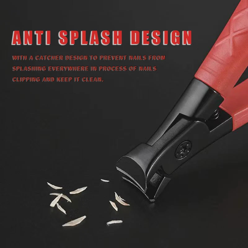 Non-Slip Nail Clipper for Thick Nails – Wide Jaw Stainless Steel Nail Clipper Axl