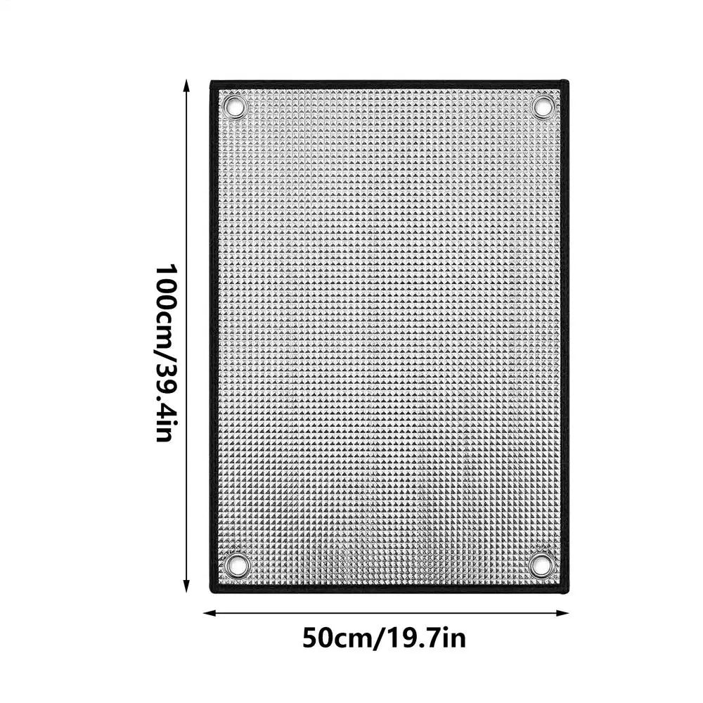 Blackout Window Film UV & Heat Blocking Aluminum Foil Shade Window Film Axl 50x100cm
