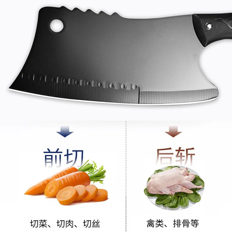 COOKCRAZE 8" Damascus Chef Knife – Meat Cleaver & Kitchen Knife Damascus Chef Knife Axl