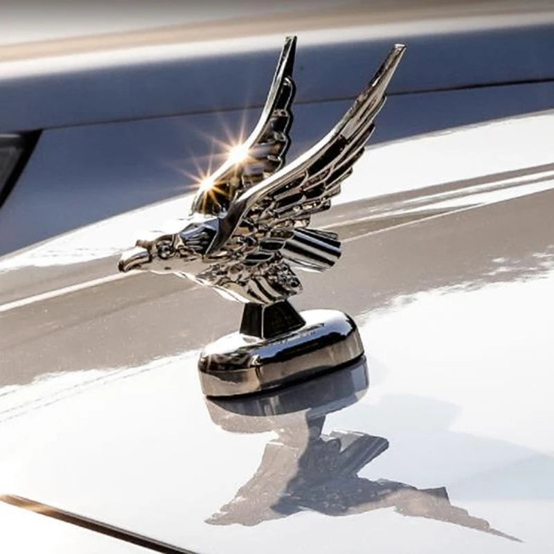 3D Eagle Hood Ornament Badge – Car Bonnet Emblem Decor Car Hood Ornament Axl