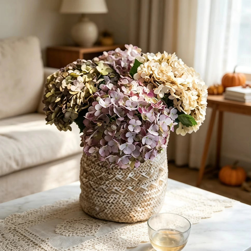 Artificial Silk Hydrangea Bouquet – Wedding & Home Decor Artificial Flower Bouquet Axl