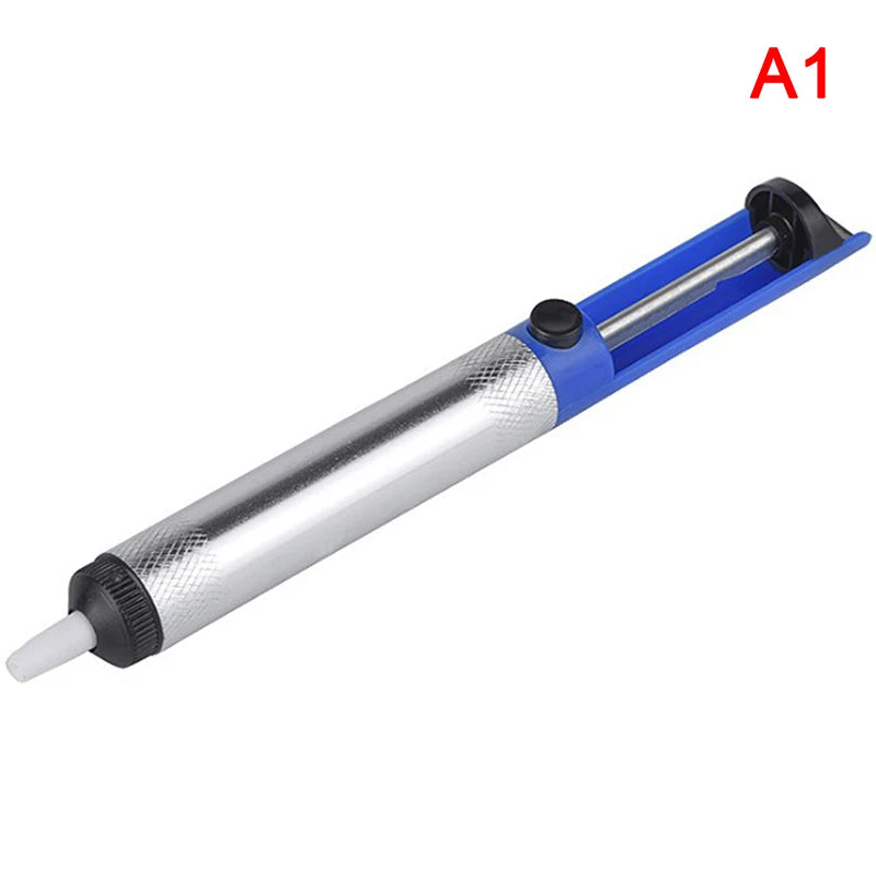 Desoldering Suction Pump – Aluminum Solder Removal Vacuum Tool Desoldering Pump Axl Blue No plug
