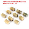 XITUO 10pc Natural Cow Horn Rollers – DIY Knife Handle Blanks Knife Handle Blanks Axl 10PCS White Horn
