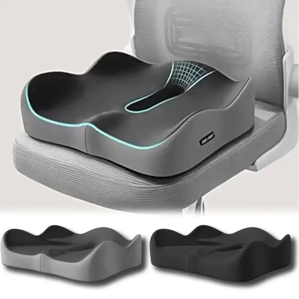 Memory Foam Coccyx Seat Cushion | Non-Slip Office & Car Chair Pad Memory Foam Cushion Axl