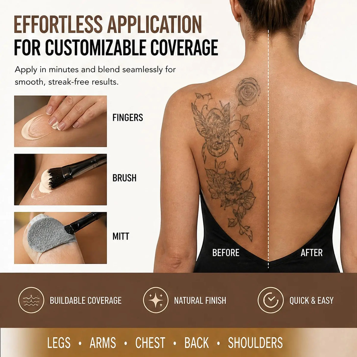 Waterproof Body Concealer Cream – Tattoo & Scar Cover Up Body Concealer Cream Axl