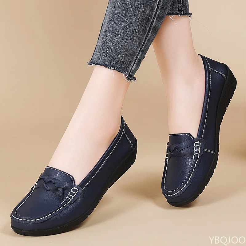 Women's Soft Sole Loafers – Lightweight Casual Flat Shoes Women's Flat Loafers Axl