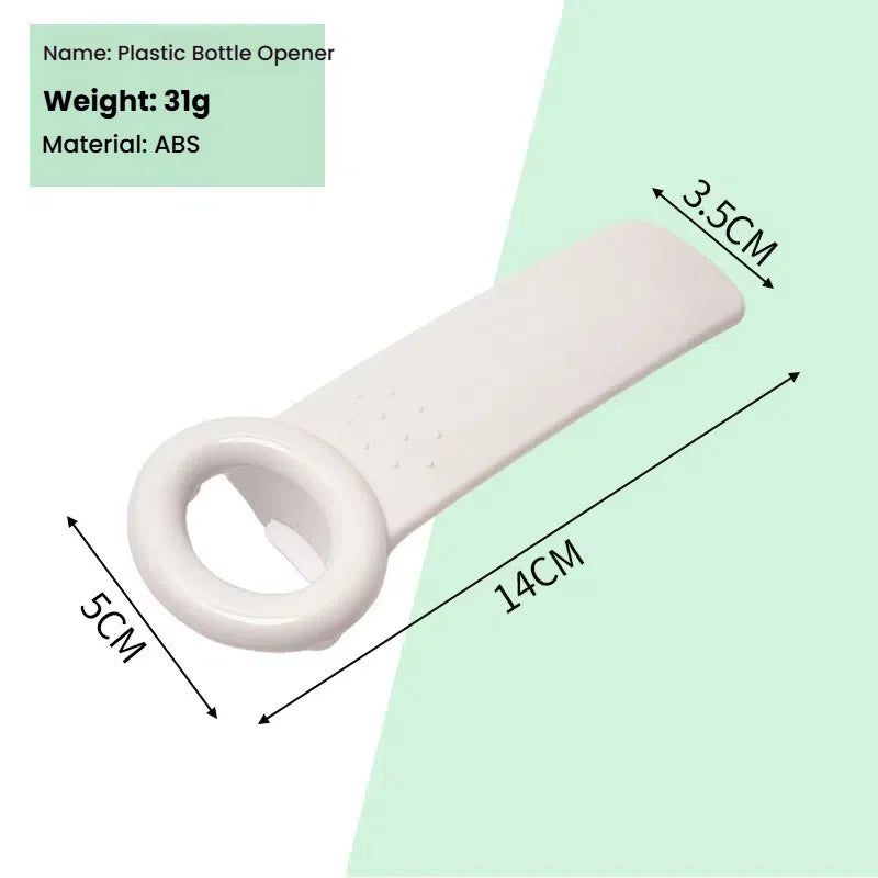 Multifunction Bottle & Can Opener – Non-Slip Manual Kitchen Tool Bottle Opener Axl WHITE
