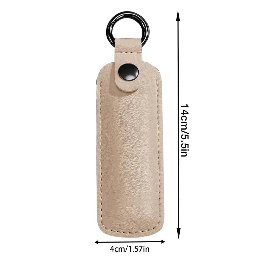 PU Leather USB Flash Drive Case | Key Ring Holder & Pouch Flash Drive Case Axl Beige