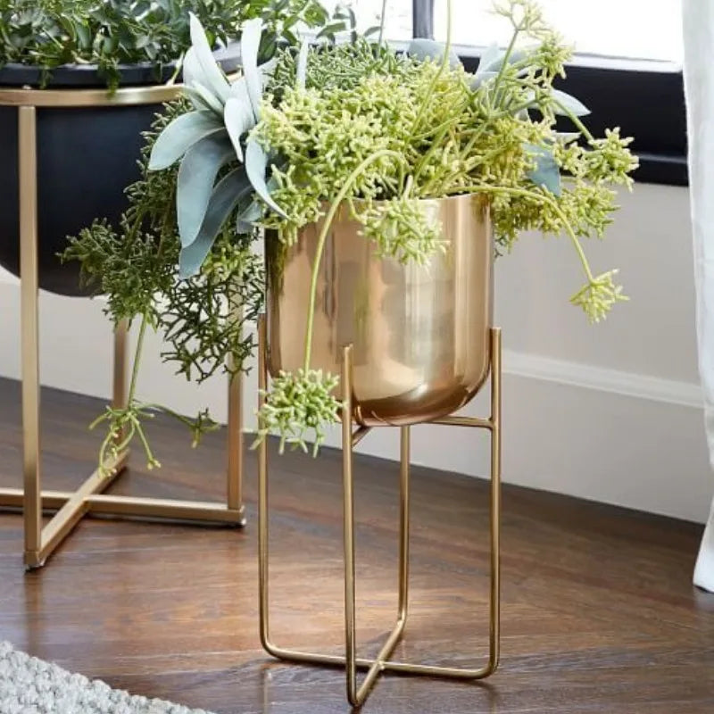 Nordic Iron Flower Pot Stand – Indoor & Outdoor Plant Shelf Rack Plant Pot Stand Axl