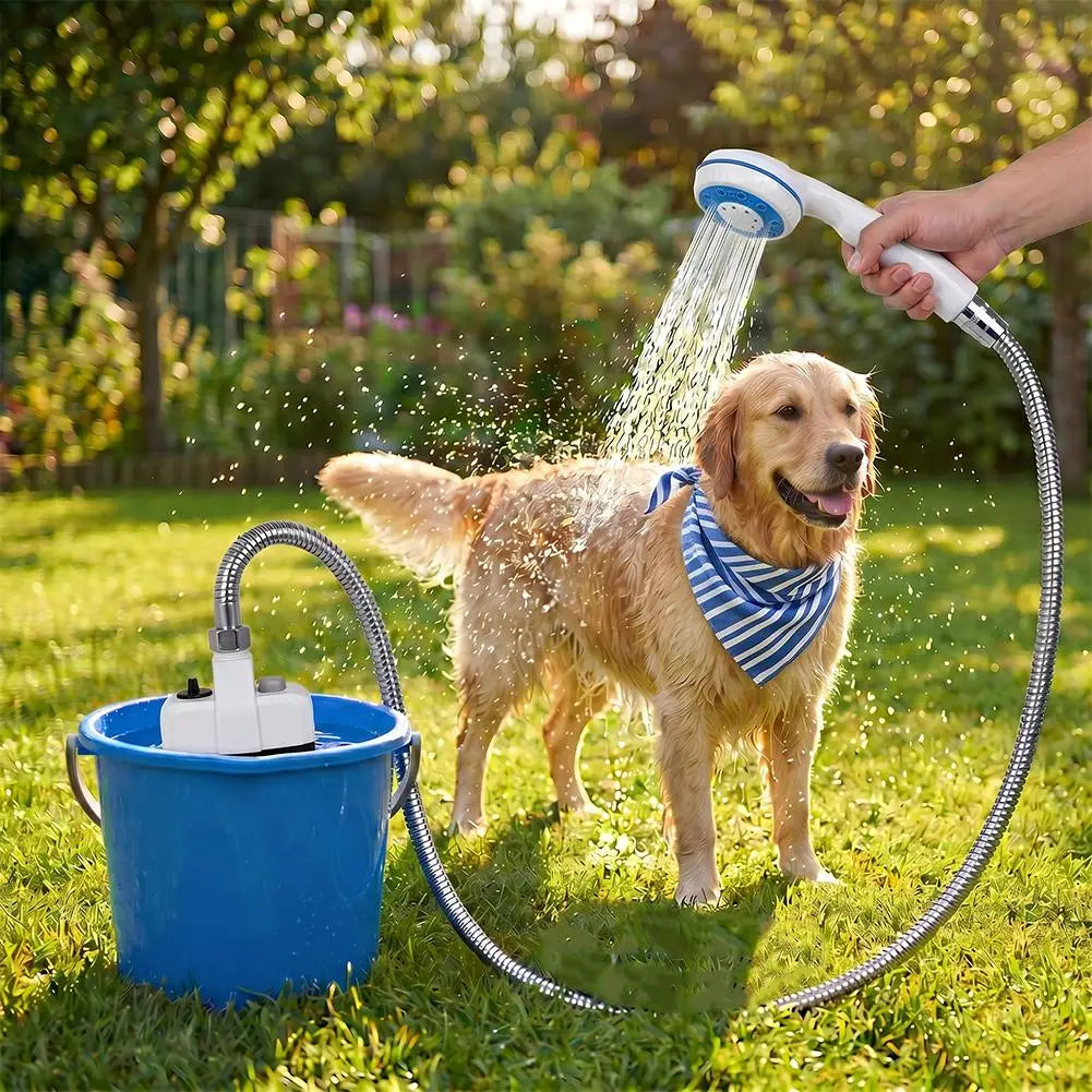 Portable Electric Camping Shower – USB Rechargeable Pump Camping Shower Pump Axl