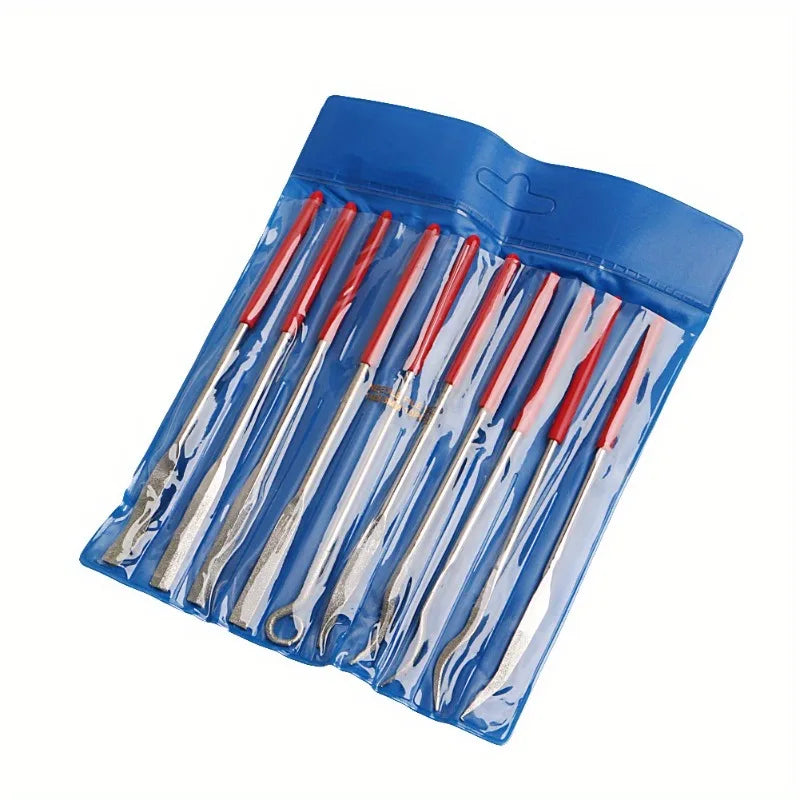 10-Pc Diamond Riffler Files Set – Jewelry, Watch & Metal Tools Diamond Riffler Files Axl