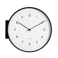 Double-Sided Silent Wall Clock – Modern Minimalist Luxury Décor Wall Clock Axl Black