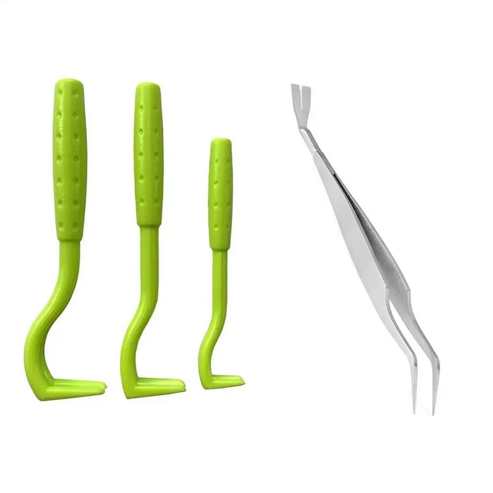 3-Pack Pet Tick Remover Tool – Cats, Dogs, Rabbits & More Pet Tick Remover Axl clip 3pcs green