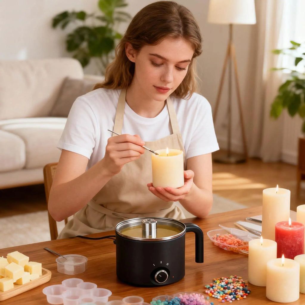 Electric Wax Melting Pot 1.5L | Non-Stick Candle Maker Wax Melting Pot Axl