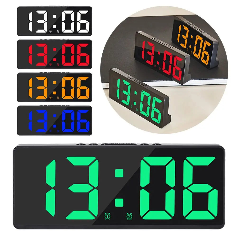 Voice Control LED Digital Alarm Clock with Temperature Display LED Alarm Clock Axl