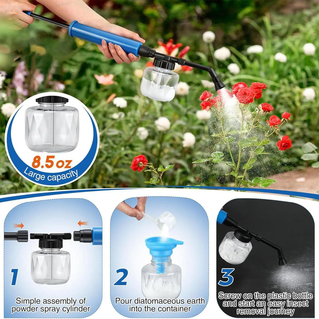 Garden Duster Powder Applicator – Portable Plant Sprayer Garden Powder Duster Axl