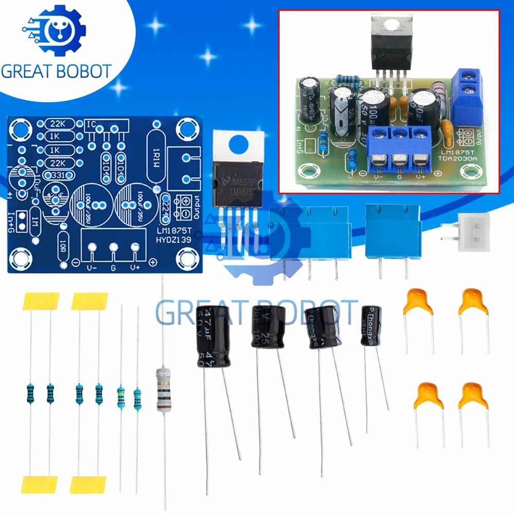 LM1875T 30W Mono Audio Amplifier Board DIY PCB Kit Audio Amplifier Kit Axl Default Title