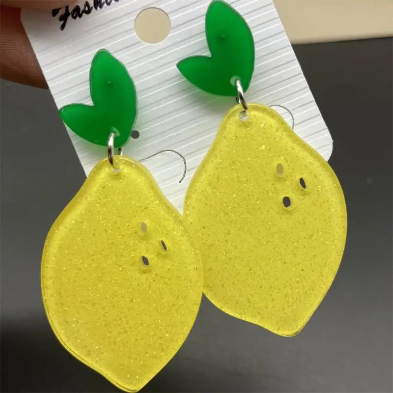Fruit Drop Earrings – Mango Strawberry Watermelon Acrylic Drop Earrings Axl