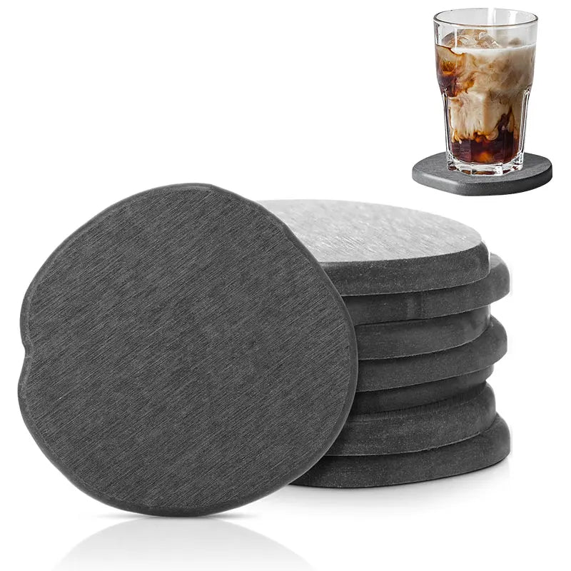 Diatomaceous Earth Coasters Set – Quick-Dry & Heat-Resistant Diatomite Coaster Set Axl