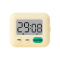 Digital LCD Kitchen Timer – Mute & Loud Alarm, 24-Hour Clock Digital Kitchen Timer Axl Light yellow