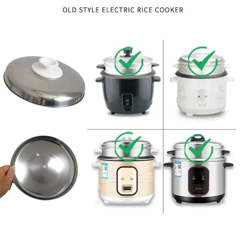 Universal Stainless Steel Rice Cooker Lid – 1.5L to 5L Rice Cooker Lid Axl