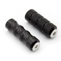 M6 CNC Aluminum Motorcycle Foot Pegs – Universal Rearset Pedal Motorcycle Foot Pegs Axl Black