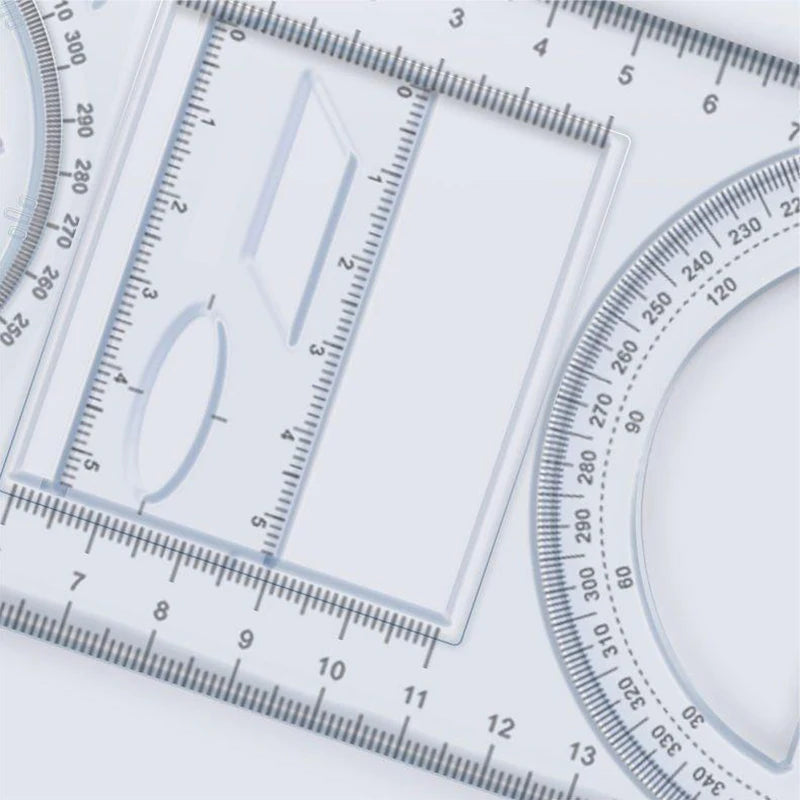 360° Multifunctional Geometric Drawing Ruler – Student Math Tool Geometric Drawing Ruler Axl