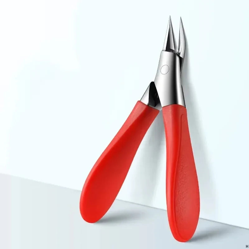 Professional Stainless Steel Nail Clippers – Anti-Splash Trimmer Nail Clippers Axl Red