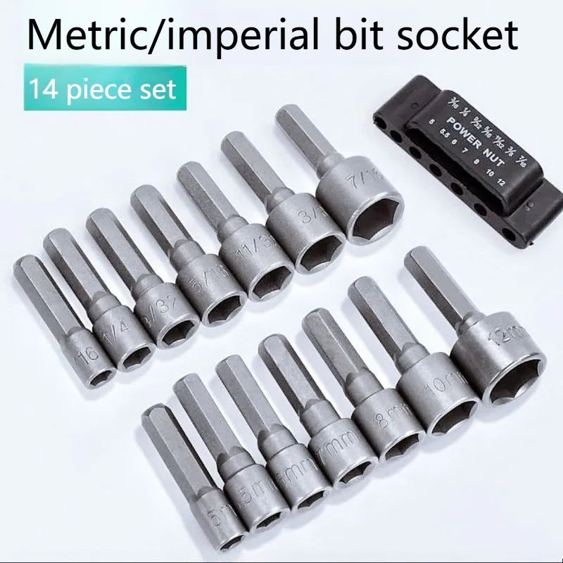 Hex Socket Screwdriver Insert Set – Pneumatic & Manual Tool Bits Socket Screwdriver Set Axl