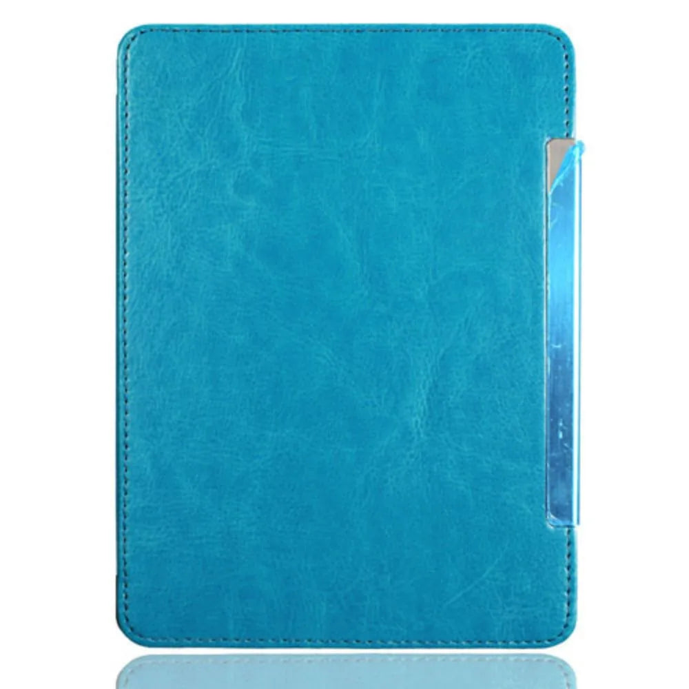 PU Leather Folio Case for Kindle 4th/5th Gen – Magnetic Cover E-Reader Folio Case Axl Sky Blue