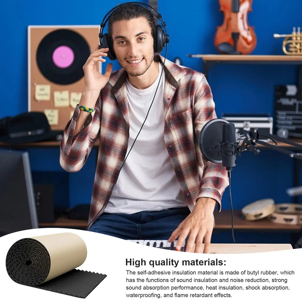 Self-Adhesive Acoustic Panels – Soundproofing Mat for Car & Studio Acoustic Soundproofing Mat Axl