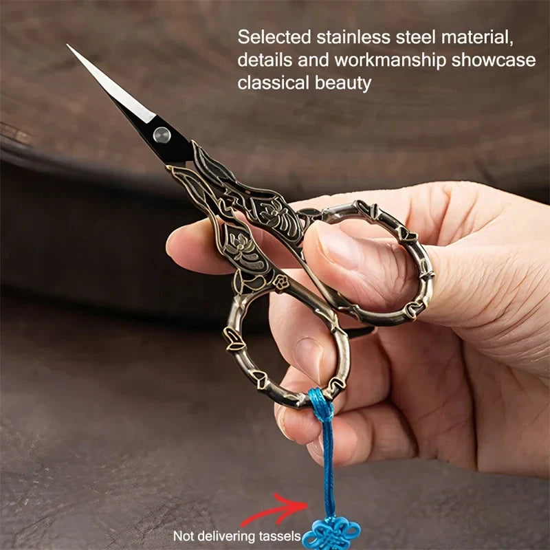 Retro Sewing Scissors – Steel Embroidery & Cross-Stitch Cutter Embroidery Scissors Axl