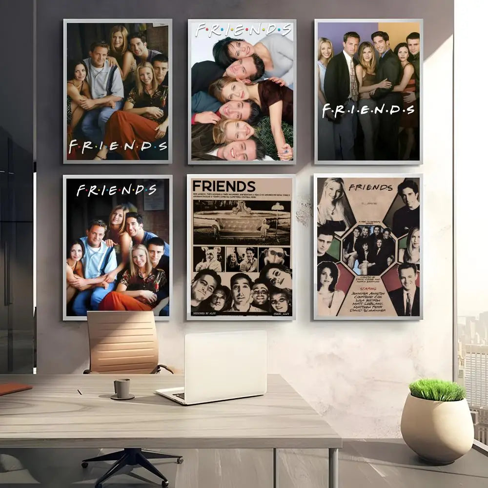 Friends TV Show Self-Adhesive Wall Poster | Home & Office Art Self-Adhesive Wall Poster Axl
