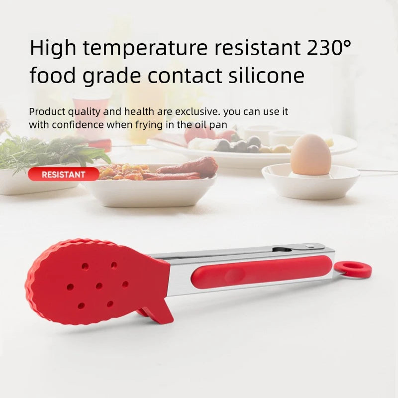 Heavy Duty Silicone Food Tongs – Heat Resistant BBQ Kitchen Kitchen Cooking Tongs Axl