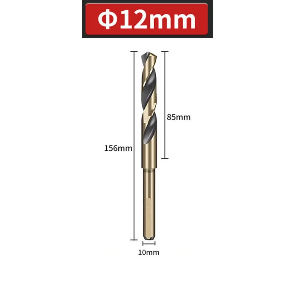 HSS Reduced Shank Twist Drill Bits for Metal & Steel – 156mm HSS Twist Drill Bit Axl 12mm