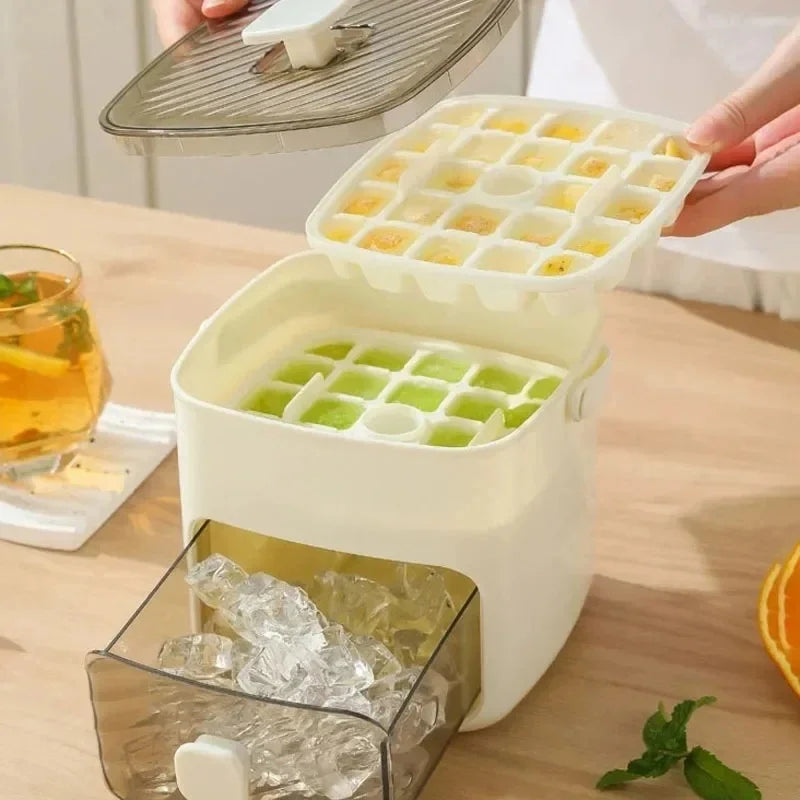 48-Grid One-Touch Ice Cube Tray – Easy Release Reusable Mold Ice Cube Tray Axl