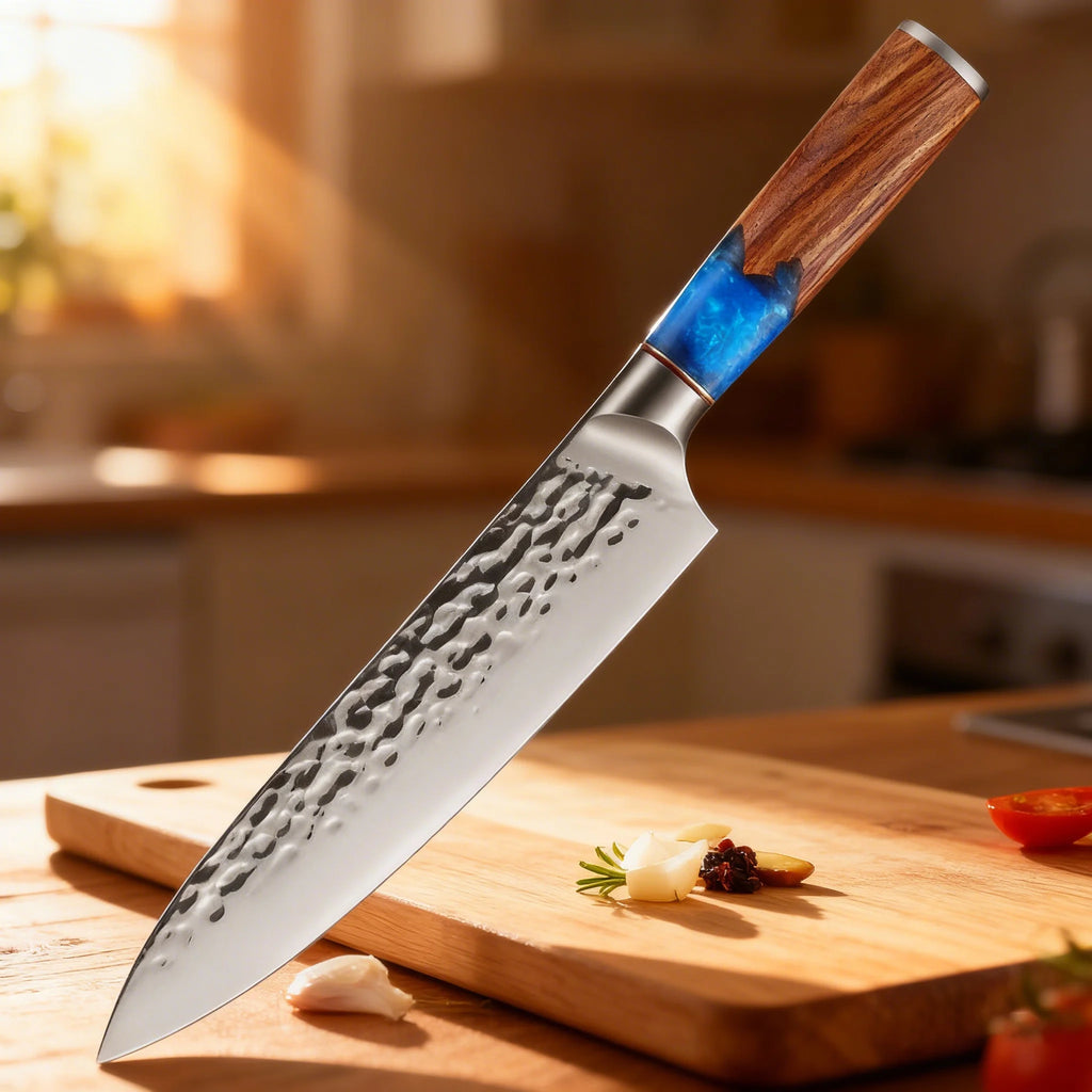 Forged Hammer-Pattern Kitchen Cleaver – Japanese Chef Knife Kitchen Cleaver Knife Axl